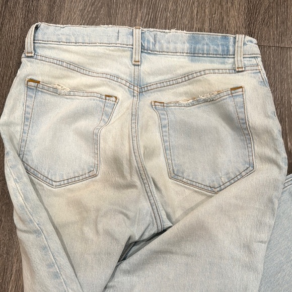 Abercrombie & Fitch Light Blue Women's Straight Leg Jeans - Picture 3 of 4